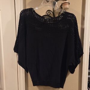 INC International Concepts Black Knit Sweater